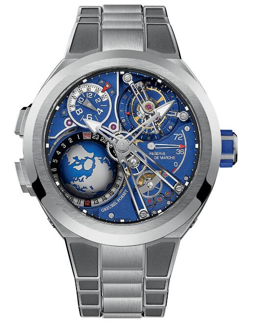 Greubel Forsey GMT Sport Titanium Blue Dial replica watch